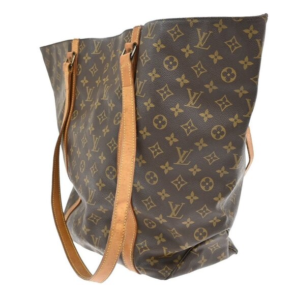 LOUIS VUITTON Sac Shopping GM Shoulder Tote Bag Monogram Leather - Picture 2 of 16